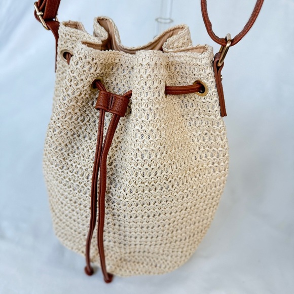 Montce Tan and Brown Bucket Bag - Picture 2 of 5